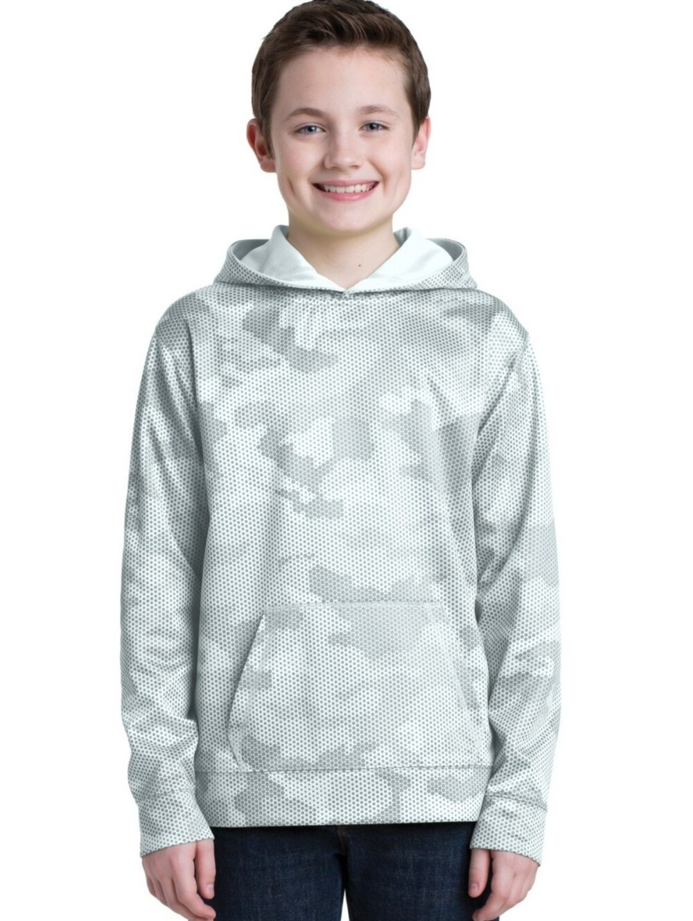 Sport Tek Youth Sport Wick CamoHek Fleece Hoodie
